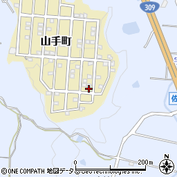 大阪府富田林市山手町21-13周辺の地図