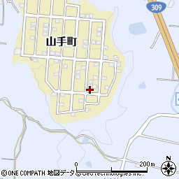 大阪府富田林市山手町21-14周辺の地図