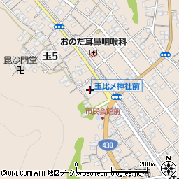 玉野市民会館周辺の地図
