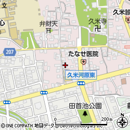 奈良県橿原市久米町384周辺の地図