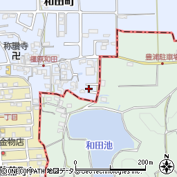 奈良県橿原市和田町23周辺の地図