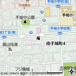 ａｐｏｌｌｏｓｔａｔｉｏｎセルフ南手城街道ＳＳ周辺の地図