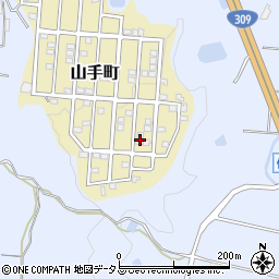 大阪府富田林市山手町21-17周辺の地図