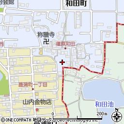 奈良県橿原市和田町17周辺の地図