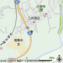 佐奈郵便局周辺の地図