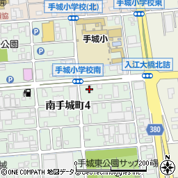 八剣伝 手城店周辺の地図