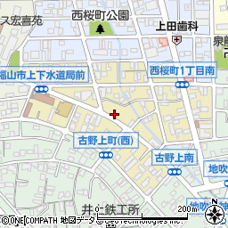 広島県福山市古野上町周辺の地図