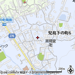 岡山県倉敷市児島下の町6丁目7周辺の地図