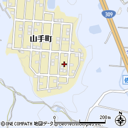 大阪府富田林市山手町21周辺の地図