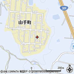 大阪府富田林市山手町21-20周辺の地図