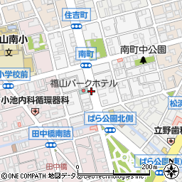 広島県福山市南町周辺の地図