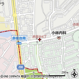 赤坂台4丁周辺の地図