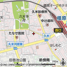 奈良県橿原市久米町514-1周辺の地図