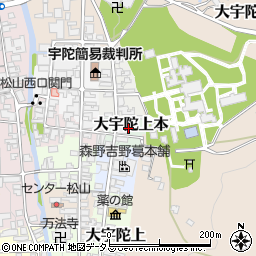 奈良県宇陀市大宇陀上本周辺の地図