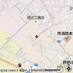 大阪府和泉市一条院町7周辺の地図