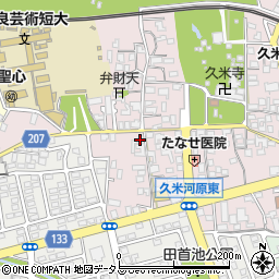 奈良県橿原市久米町372周辺の地図