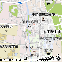 奈良県宇陀市大宇陀下本周辺の地図