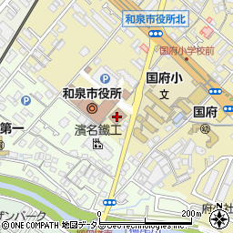 和泉市コミュニティセンター周辺の地図