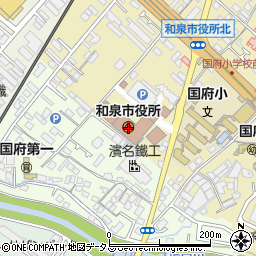 和泉市役所周辺の地図