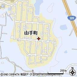 大阪府富田林市山手町11-17周辺の地図