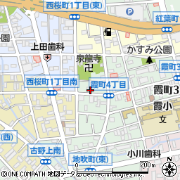福山霞町郵便局 ＡＴＭ周辺の地図