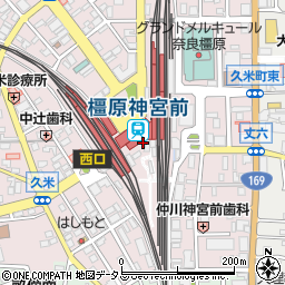 株式会社中谷本舗　近鉄橿原神宮店周辺の地図