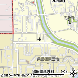 奈良県橿原市光陽町55-15周辺の地図