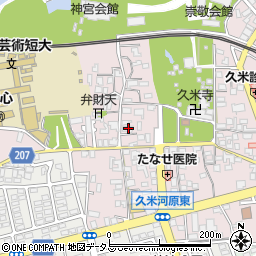 奈良県橿原市久米町365周辺の地図
