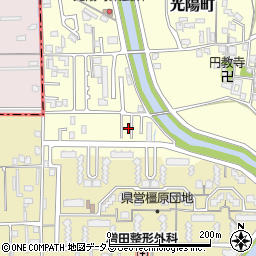 奈良県橿原市光陽町55周辺の地図