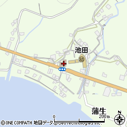 蒲生公民館周辺の地図