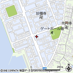 ローソン笠岡美の浜店周辺の地図