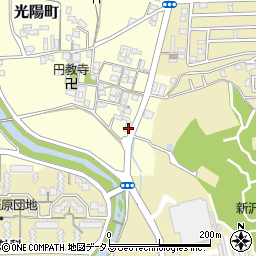 奈良県橿原市光陽町25-2周辺の地図