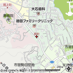 倭町周辺の地図
