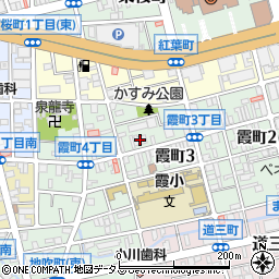 サンシティ霞町周辺の地図