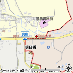 奈良県高市郡明日香村奥山613周辺の地図