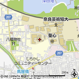 芸術短大寮周辺の地図