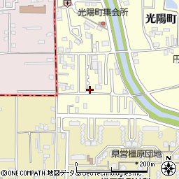 奈良県橿原市光陽町76-9周辺の地図