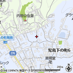 岡山県倉敷市児島下の町6丁目6周辺の地図