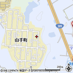 大阪府富田林市山手町10-7周辺の地図