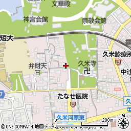 奈良県橿原市久米町358周辺の地図