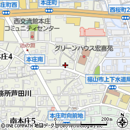 合同物産株式会社　福山営業所周辺の地図