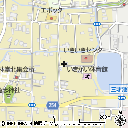 奈良県葛城市林堂128周辺の地図