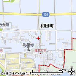 奈良県橿原市和田町周辺の地図