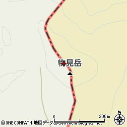 物見岳周辺の地図