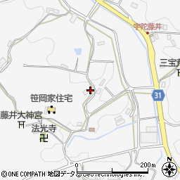 奈良県宇陀市大宇陀藤井835周辺の地図
