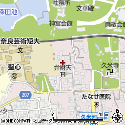 奈良県橿原市久米町275周辺の地図