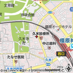 奈良県橿原市久米町766周辺の地図