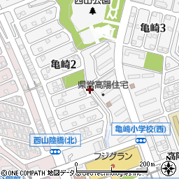 広島県広島市安佐北区亀崎2丁目周辺の地図