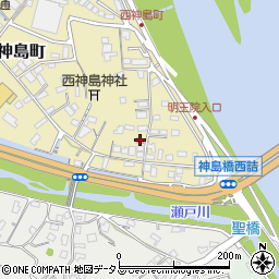 西神島公民館周辺の地図