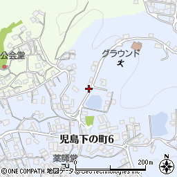 岡山県倉敷市児島下の町6丁目12周辺の地図